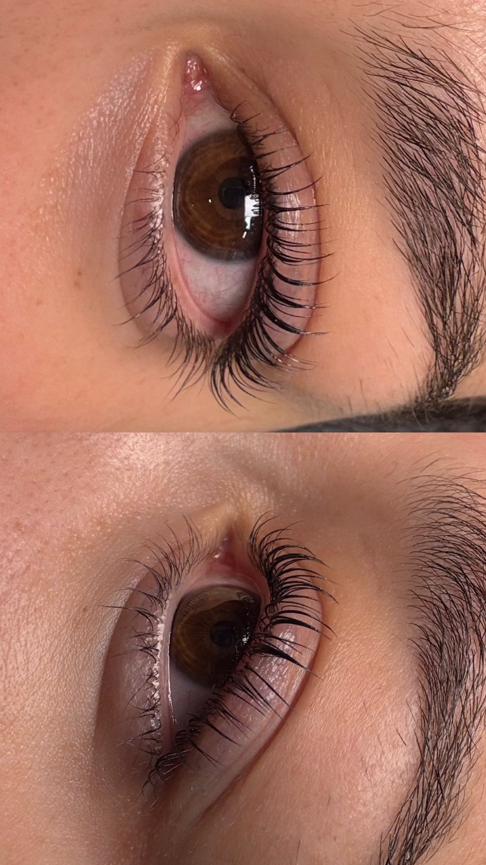 Wimpern nach dem Lash Lifting